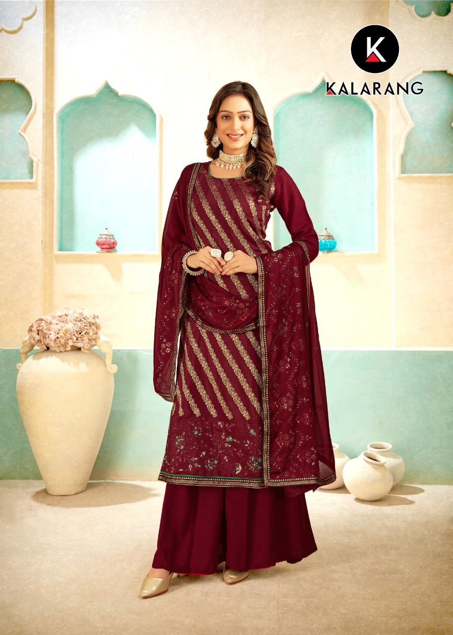 kalarang maahi muslin decent look salwar suit catalog