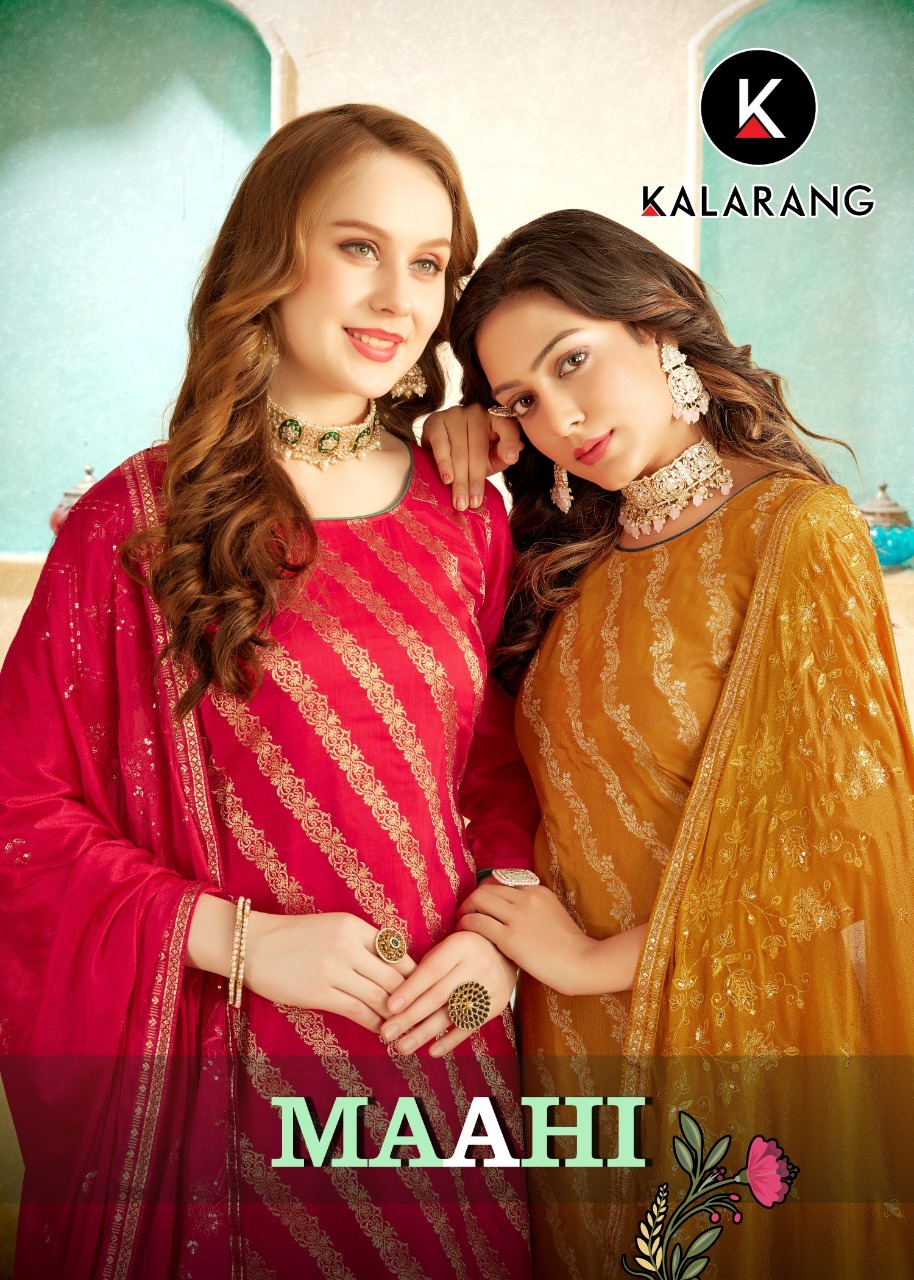 kalarang maahi muslin decent look salwar suit catalog