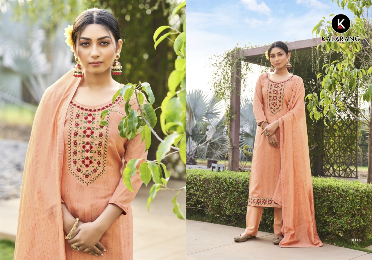 kalarang mangalya silk elegant salwar suit catalog