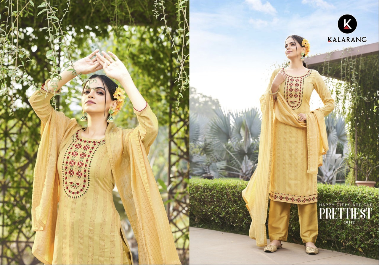 kalarang mangalya silk elegant salwar suit catalog