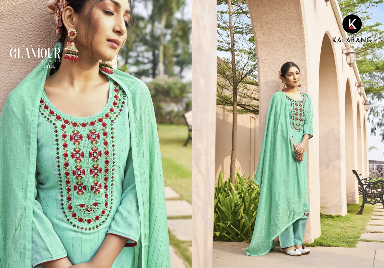 kalarang mangalya silk elegant salwar suit catalog