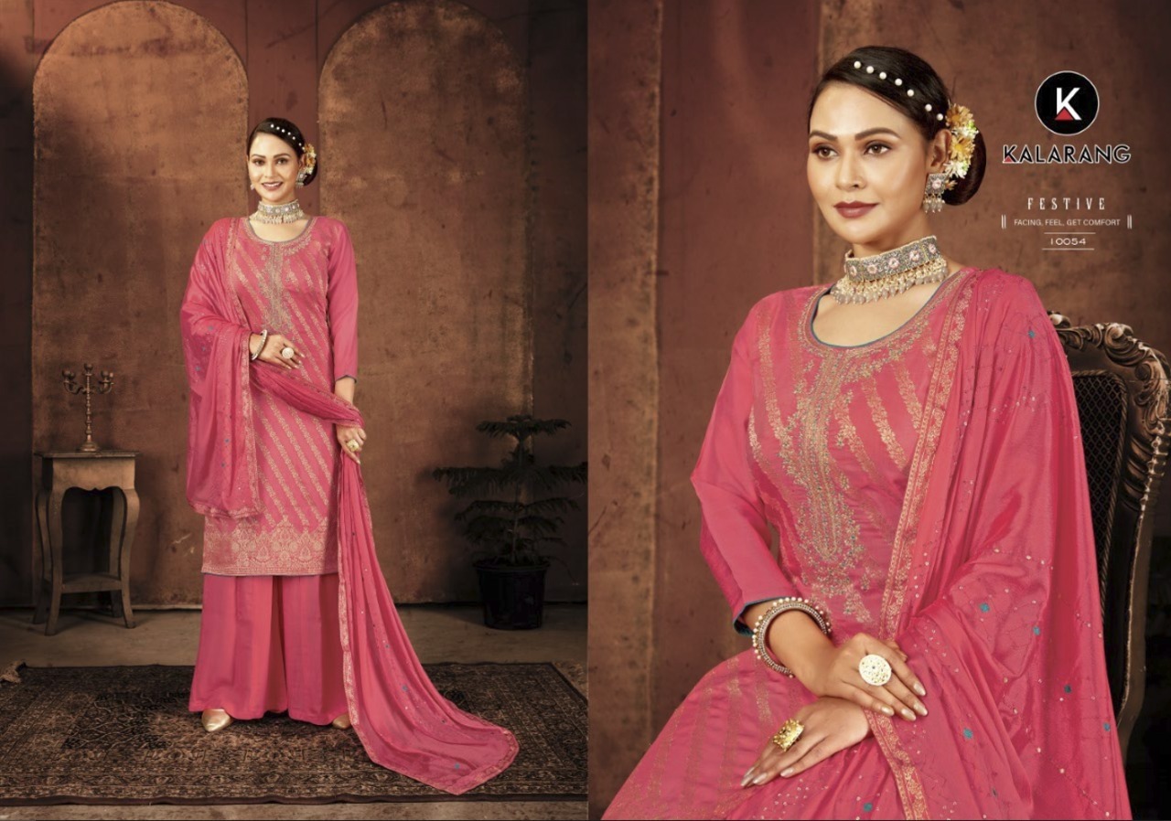 kalarang pratiksha muslin gorgeous look salwar suit catalog