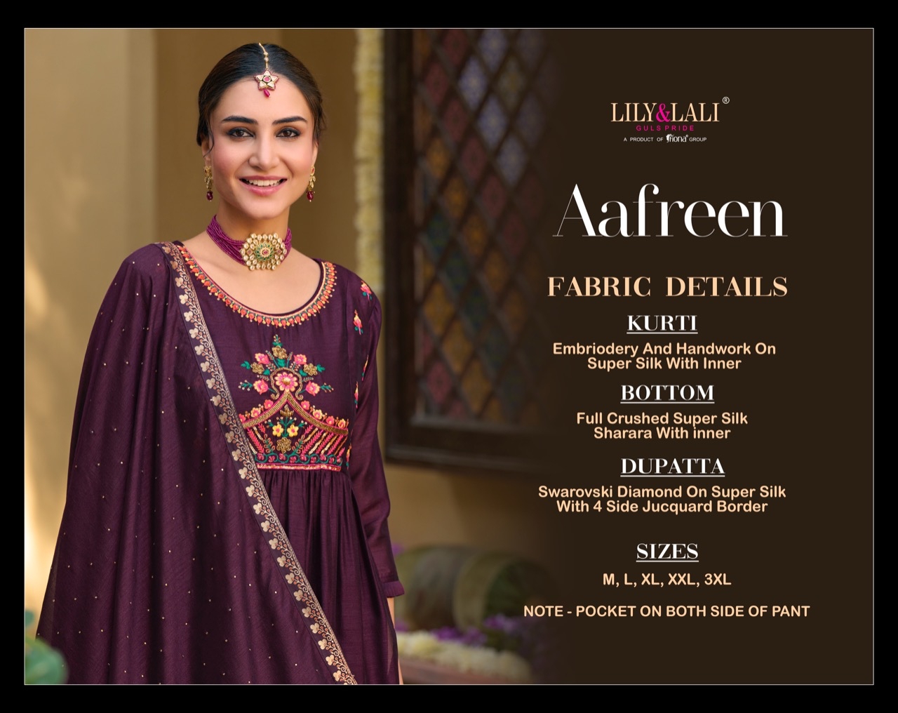 lily and lali aafreen Silk regal look top bottom with dupatta catalog