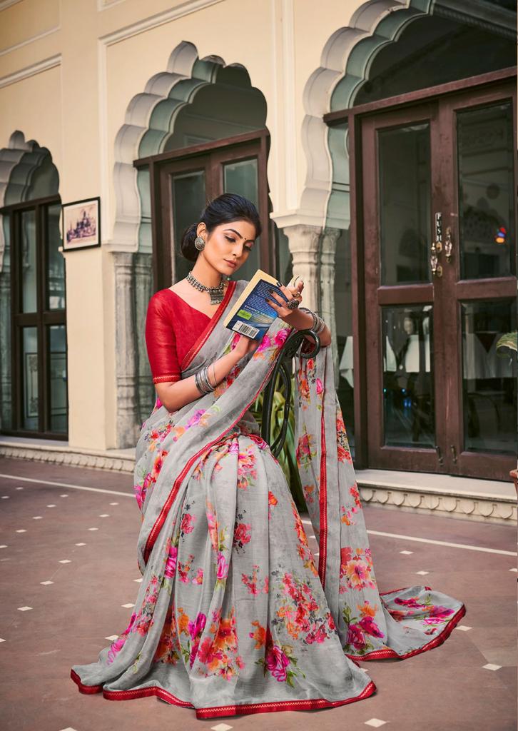 lt fashion akshara chiffon exclusive print saree catalog