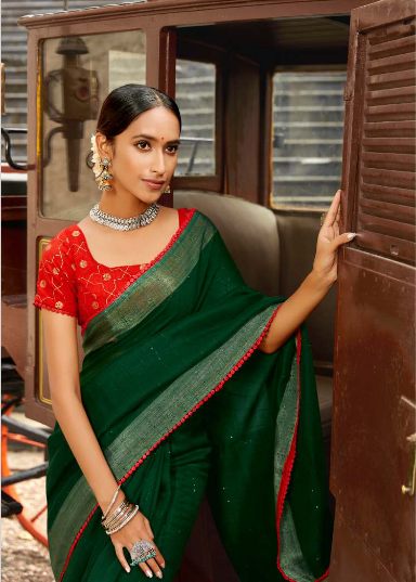 lt fashion ananta linen graceful look saree catalog