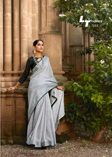 lt fashion ananta linen graceful look saree catalog