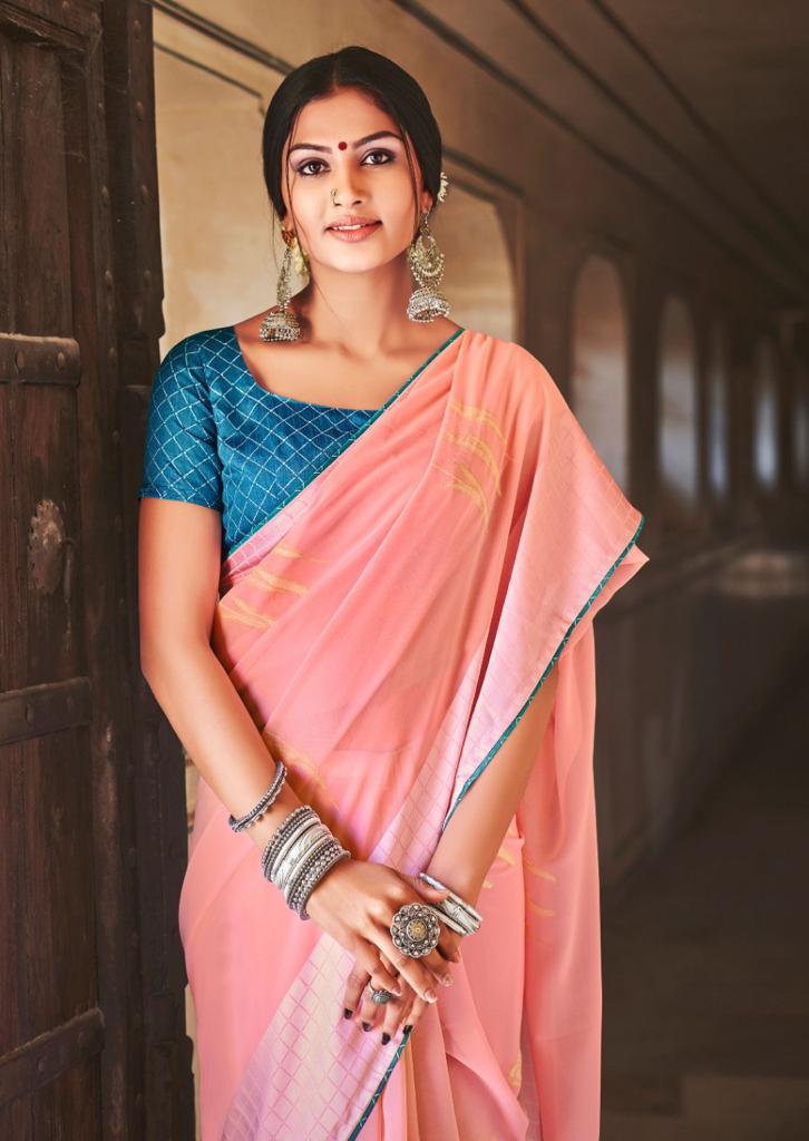 lt kashvi creation devika georgette new and modern style saree catalog