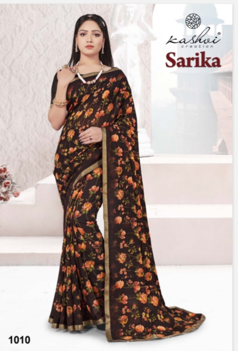 lt kashvi creation sarika micro elegant look saree catalog