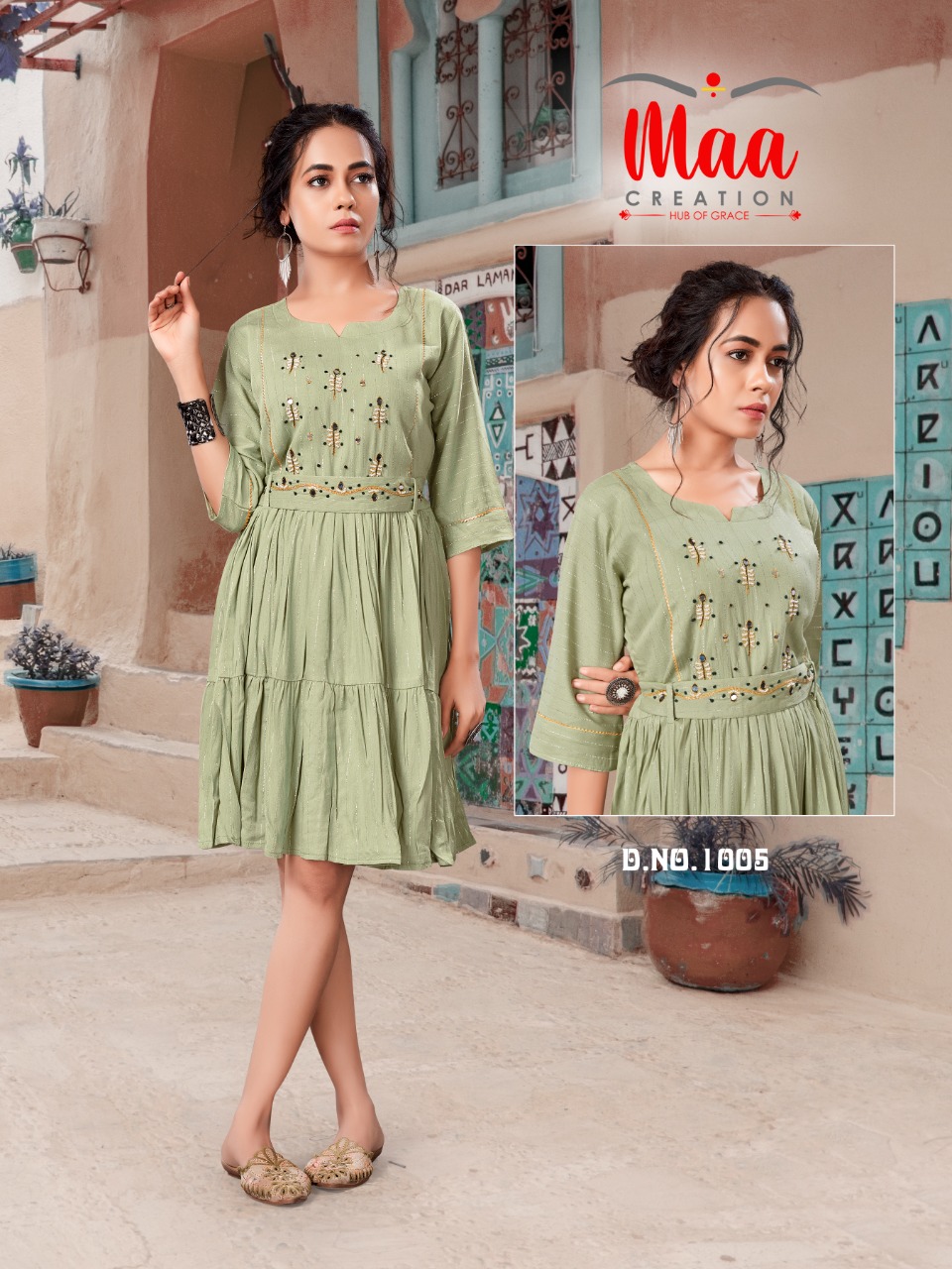 maa creation tunic cotton new and modern style kurti catalog