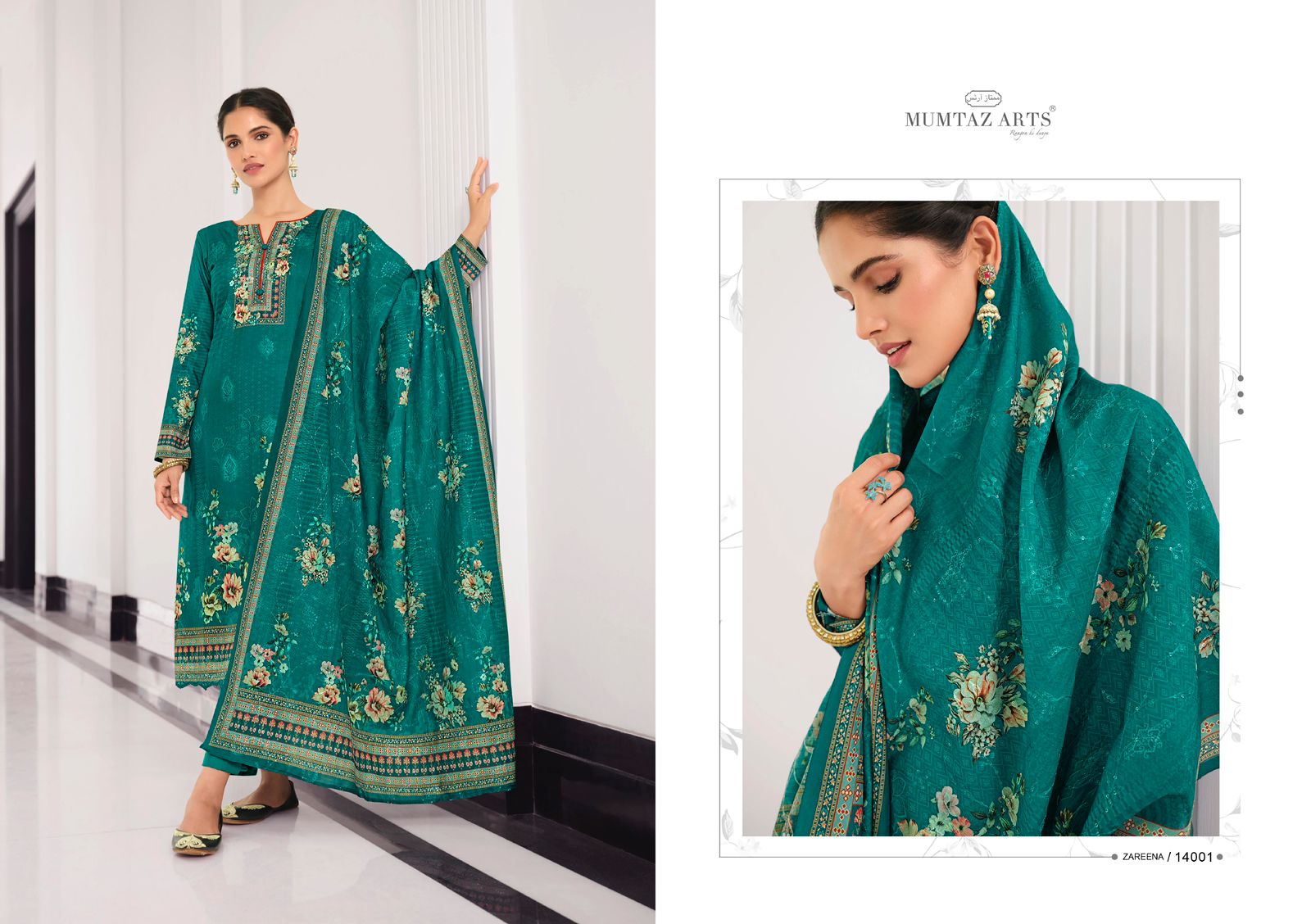 mumtaz art zareena satin exlusive print salwar suit catalog