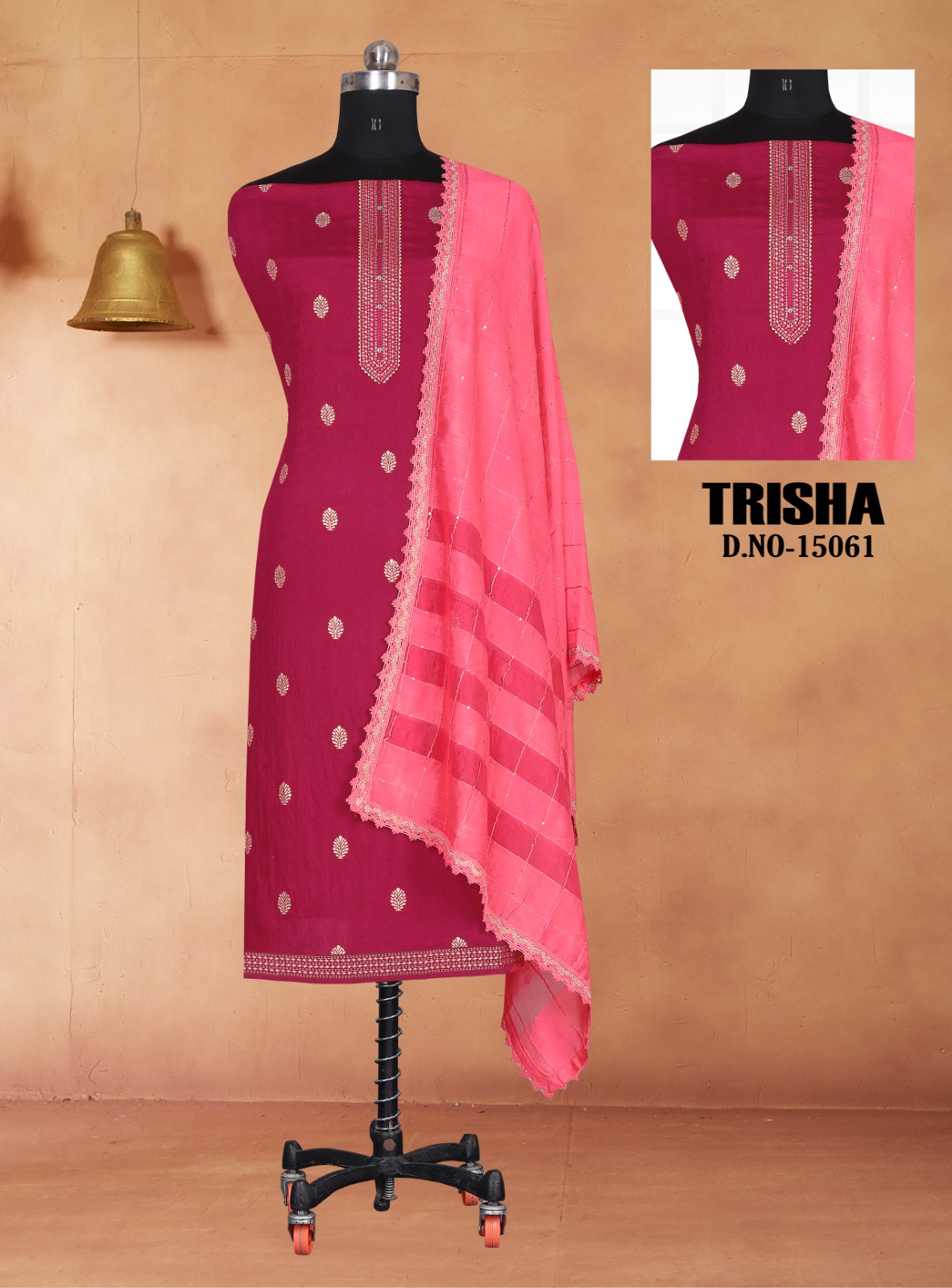 panch ratna trisha viscose gorgeous look salwar suit catalog