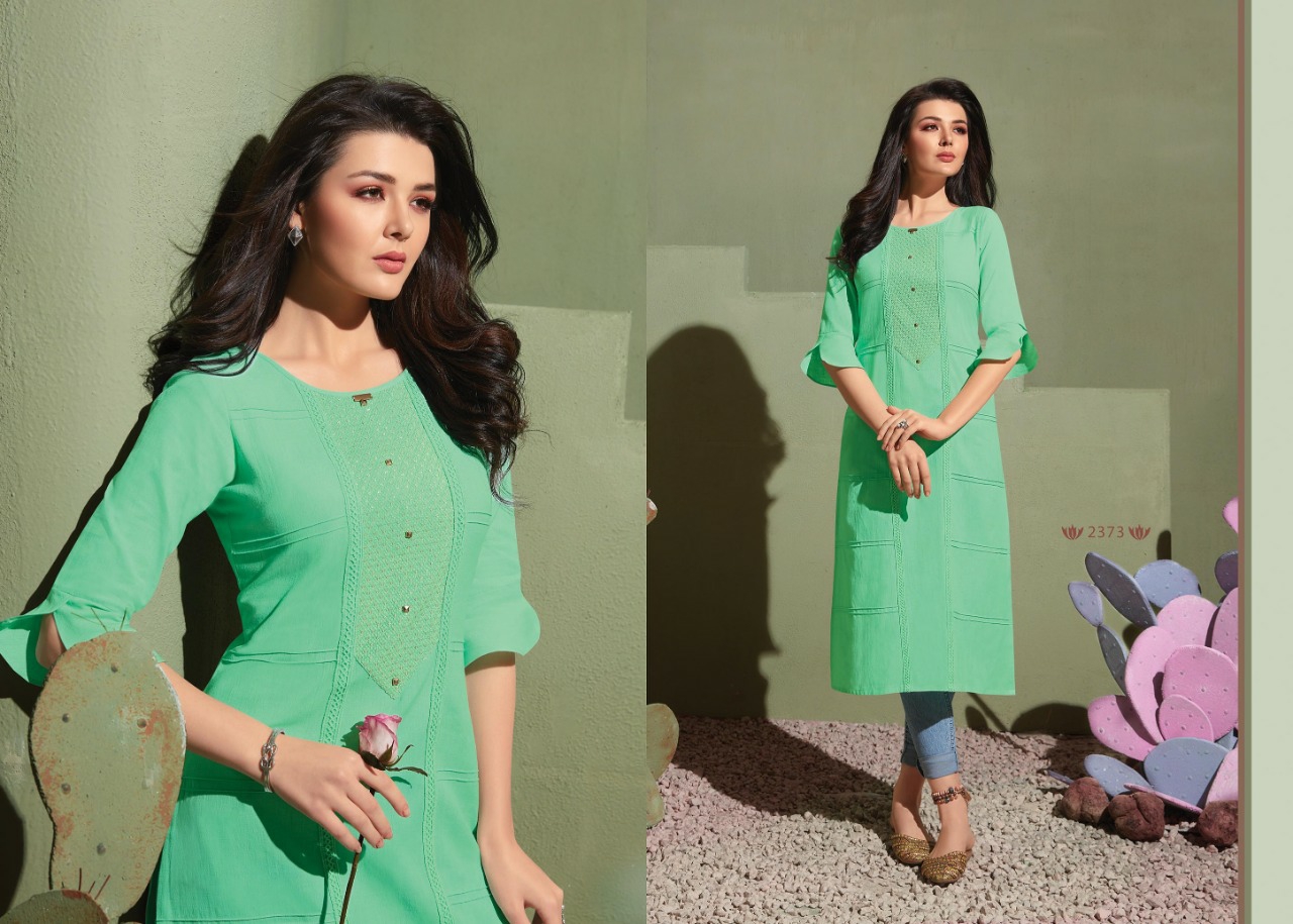 rangoon homerun rayon gorgeous look kurti catalog