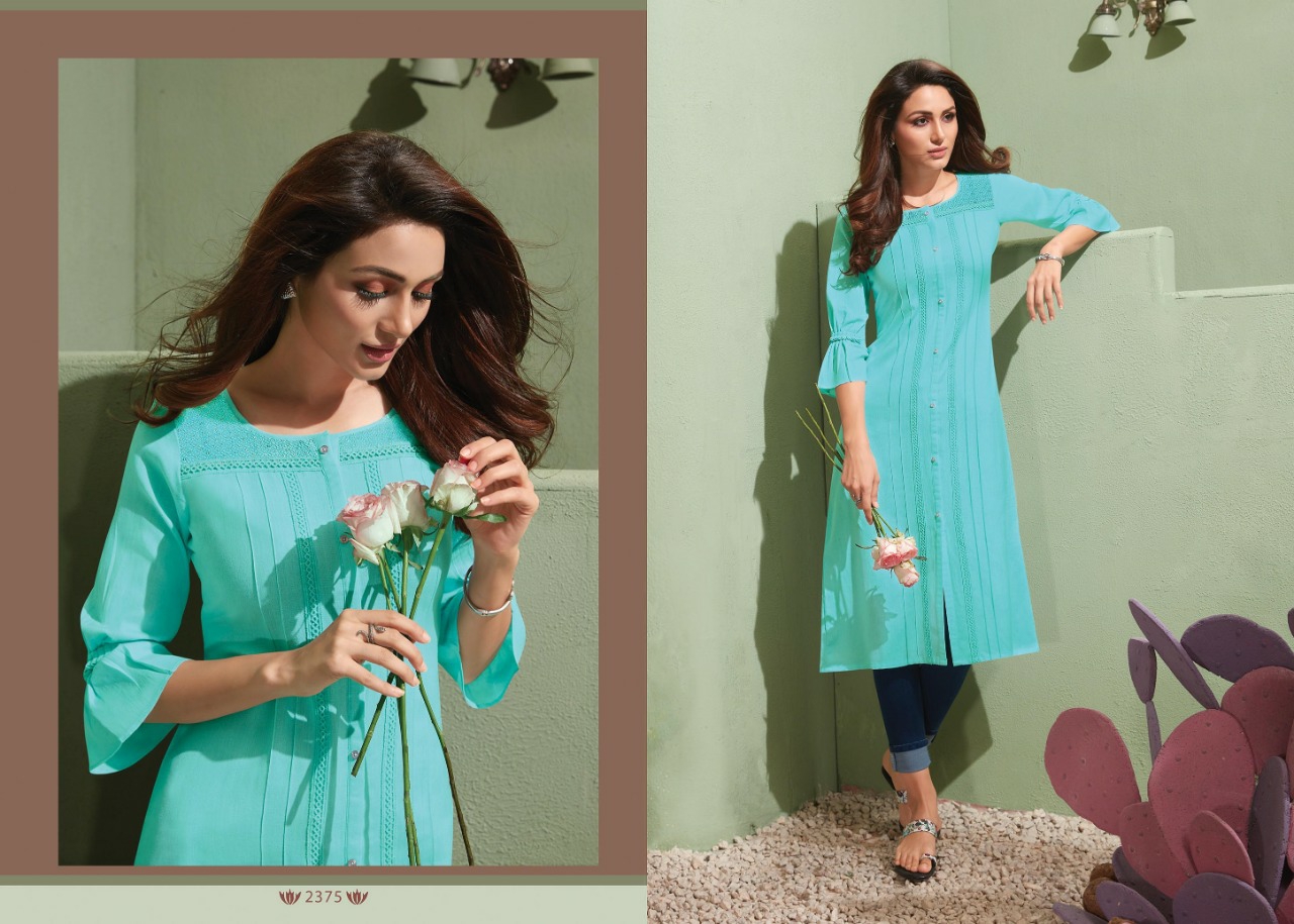 rangoon homerun rayon gorgeous look kurti catalog