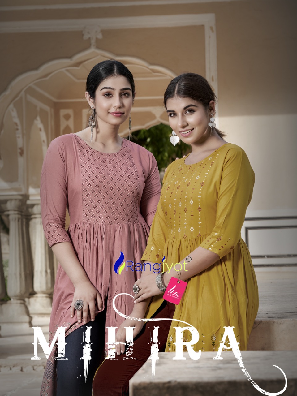 ranjjyot mihira rayon elegant kurti catalog