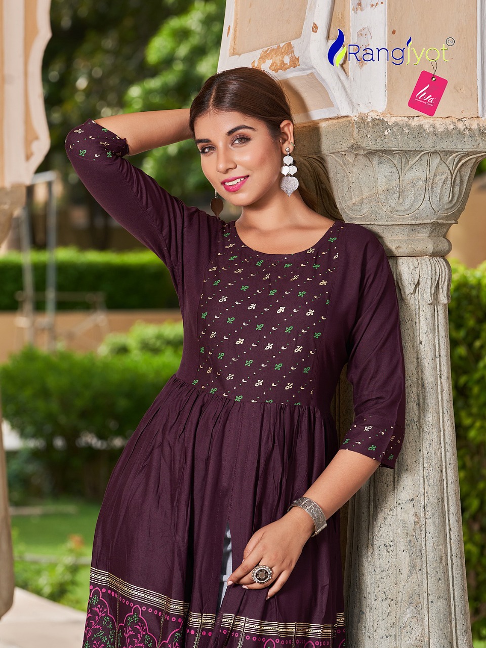 ranjjyot mihira rayon elegant kurti catalog