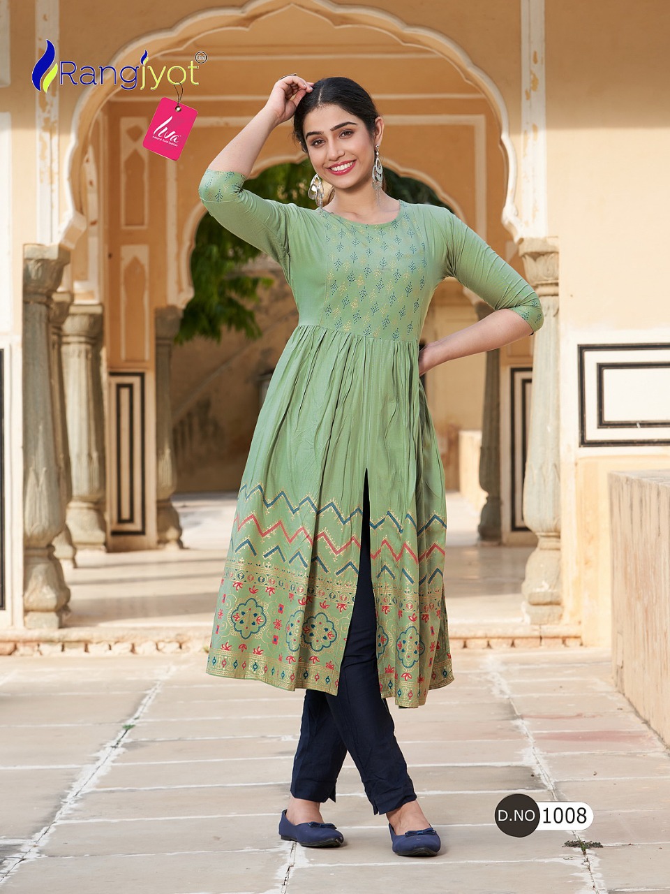 ranjjyot mihira rayon elegant kurti catalog