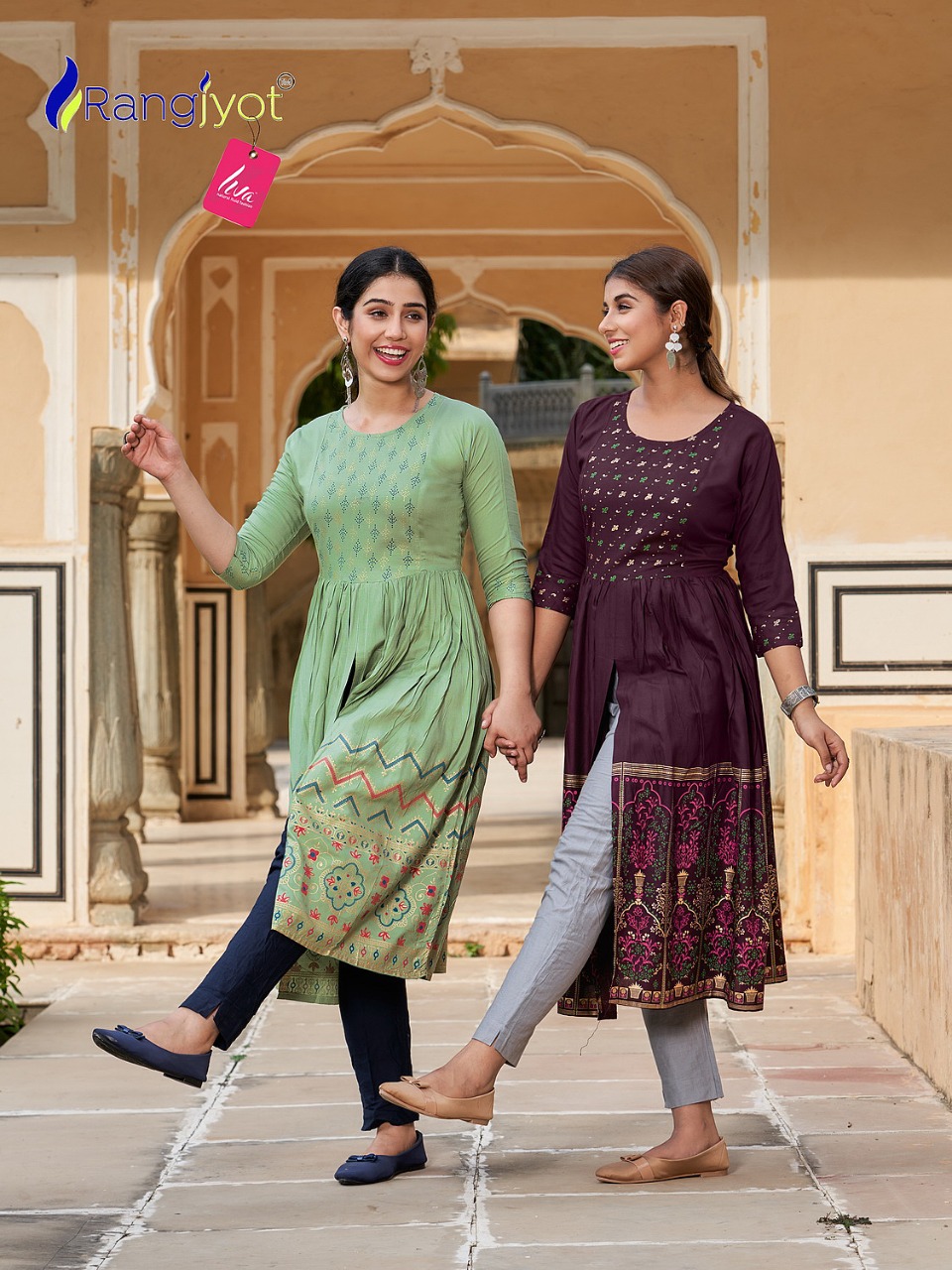 ranjjyot mihira rayon elegant kurti catalog