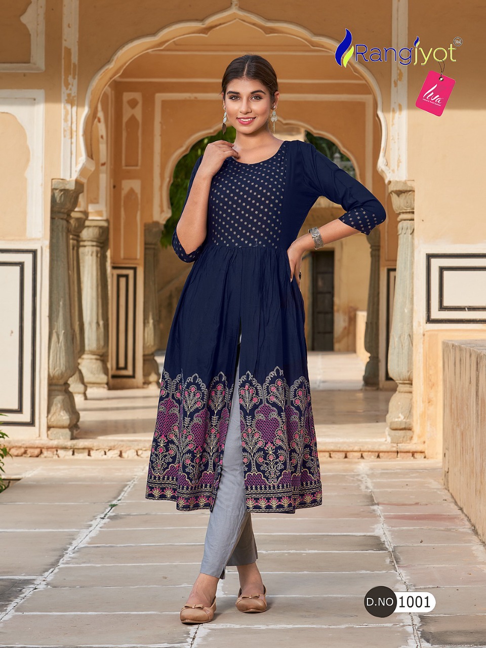 ranjjyot mihira rayon elegant kurti catalog