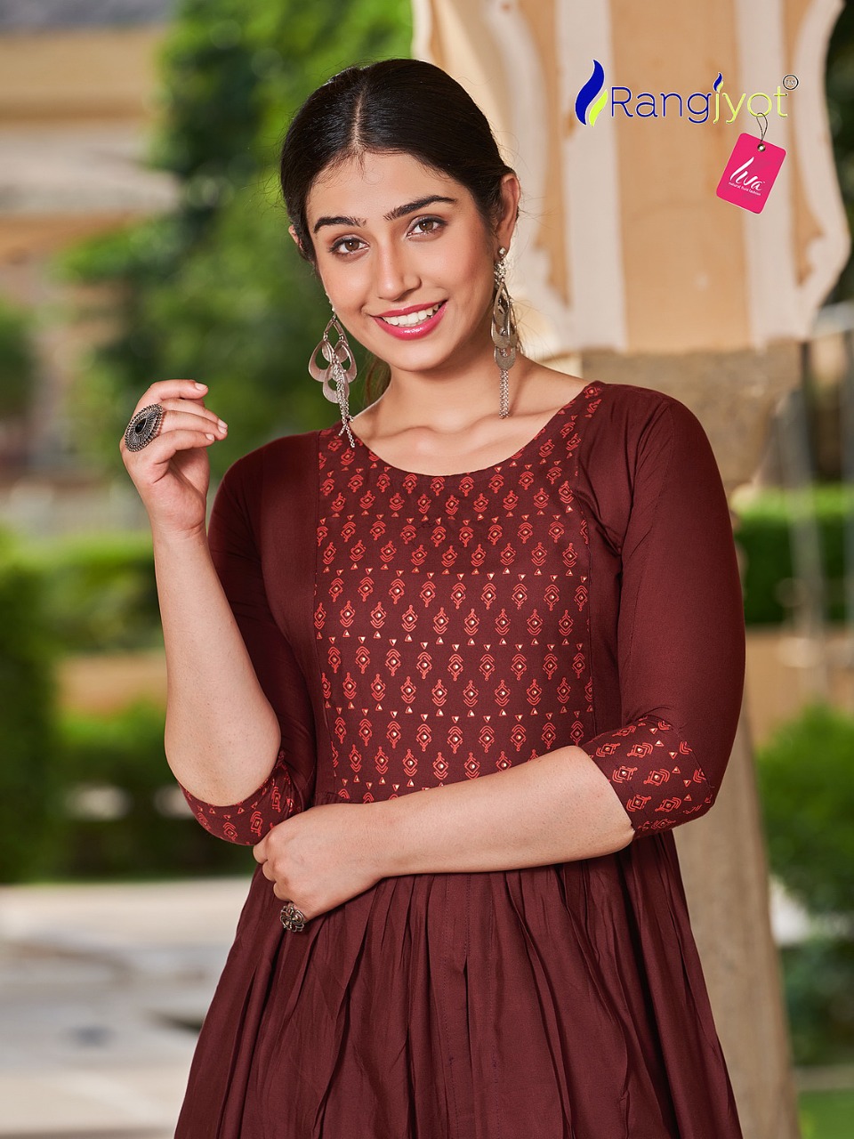 ranjjyot mihira rayon elegant kurti catalog