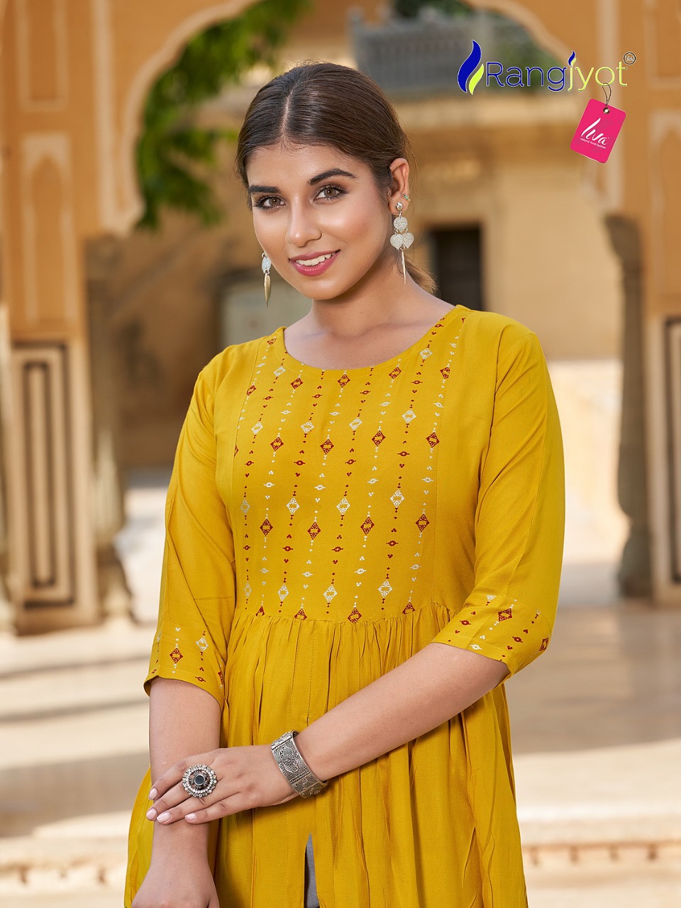 ranjjyot mihira rayon elegant kurti catalog