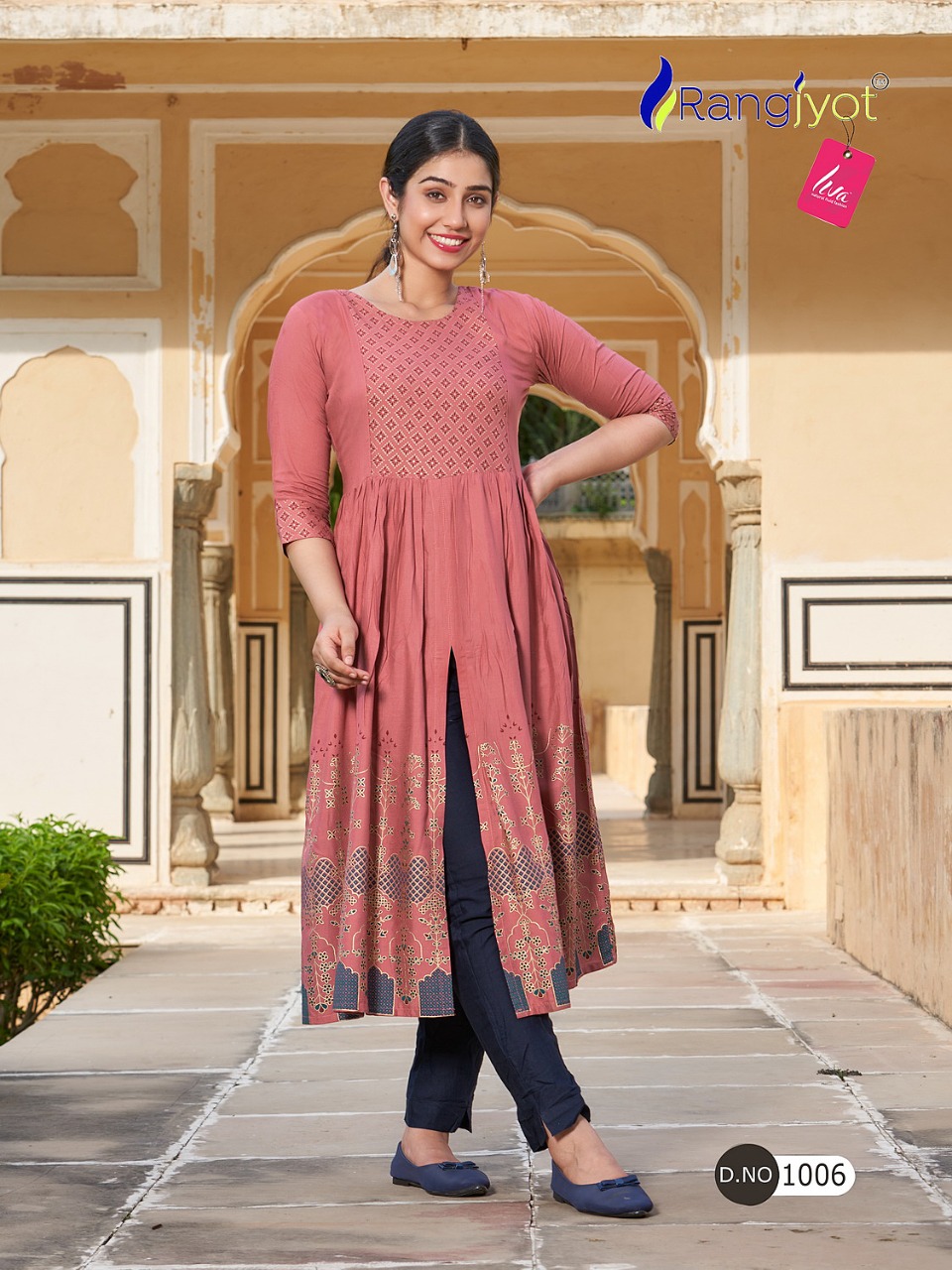 ranjjyot mihira rayon elegant kurti catalog