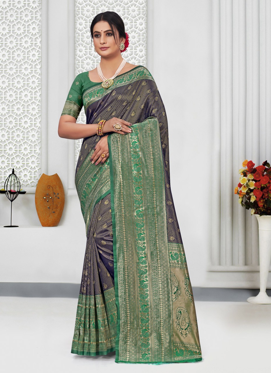 sangam print kamini silk silk festive look saree catalog