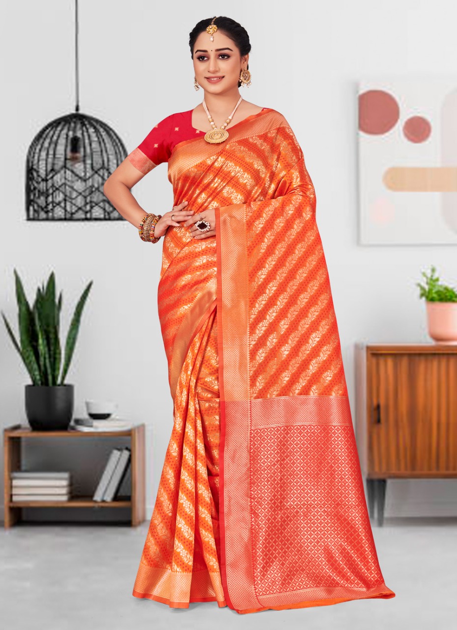 sangam print lajwanti silk regal look saree catalog