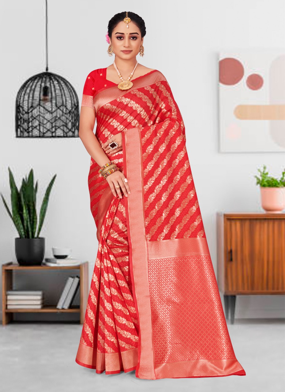 sangam print lajwanti silk regal look saree catalog