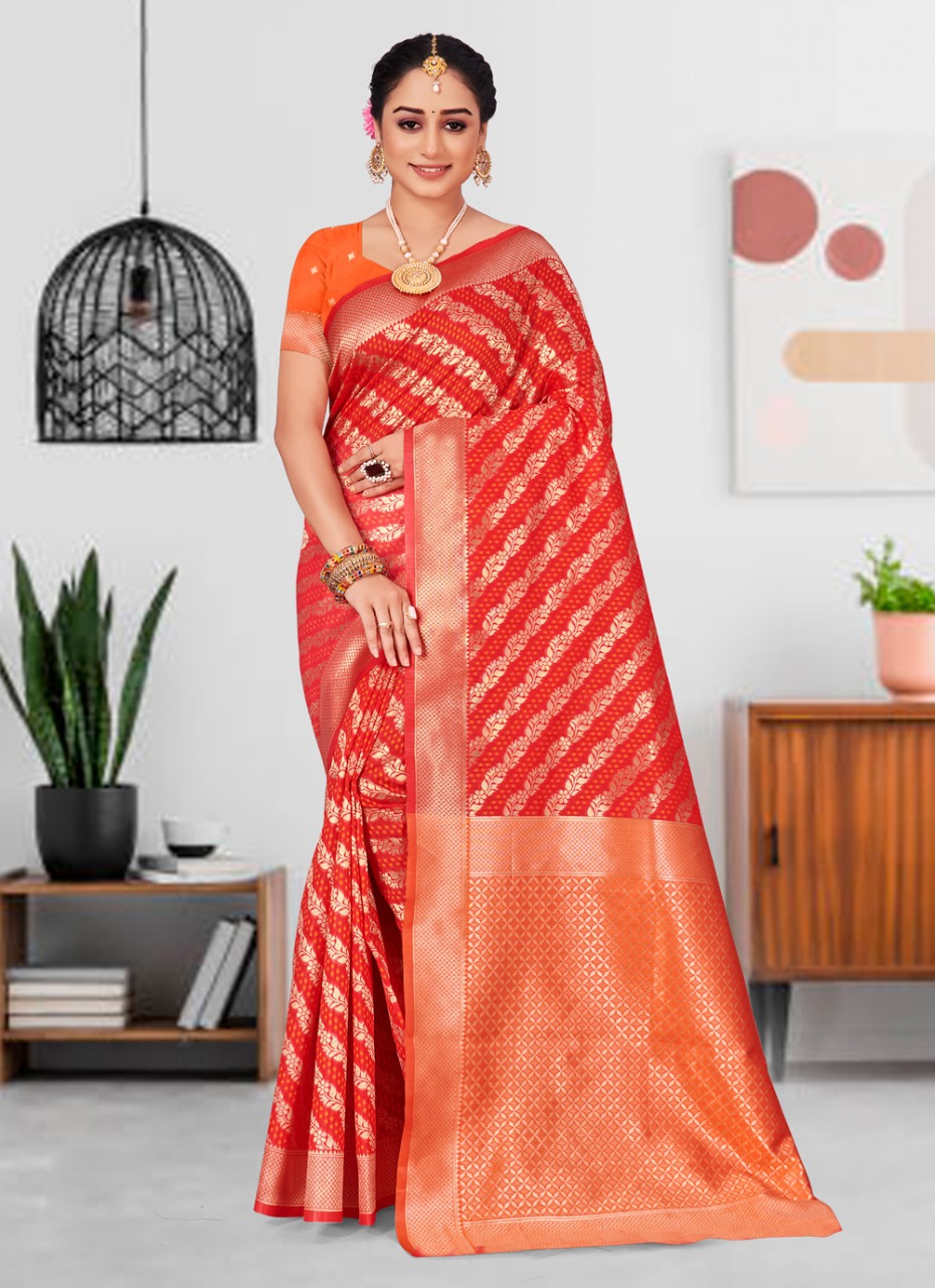 sangam print lajwanti silk regal look saree catalog