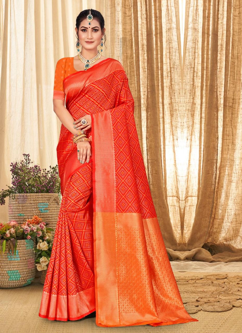 sangam print mangla silk festive look saree catalog