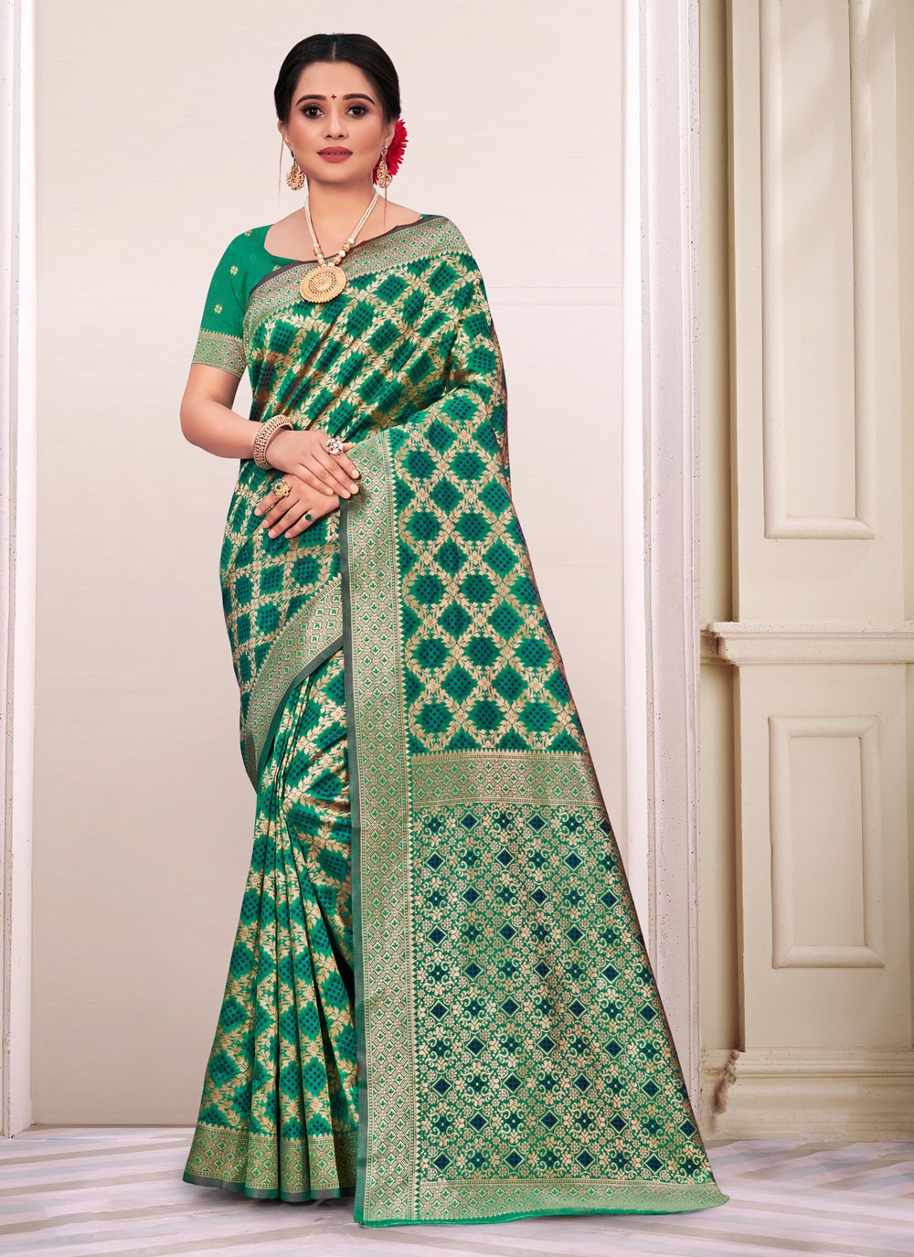 sangam print panihari silk silk festive look saree catalog