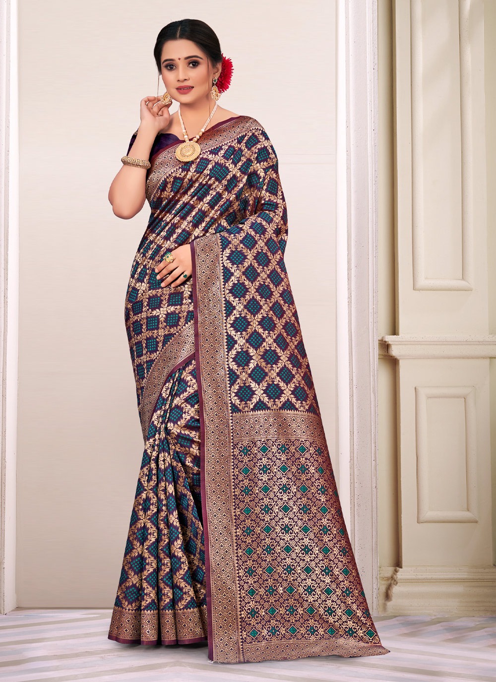 sangam print panihari silk silk festive look saree catalog