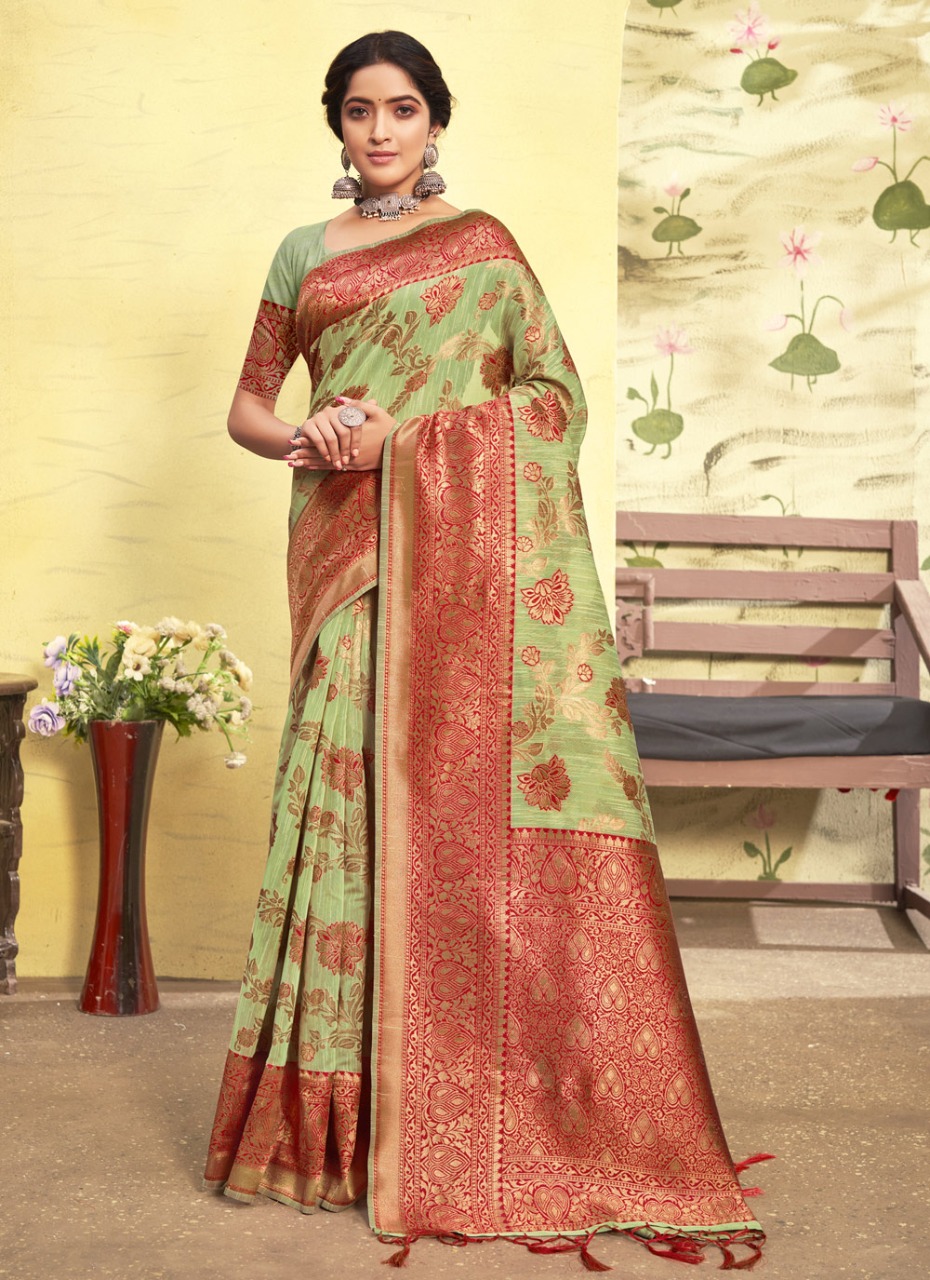 sangam print vasu pujya vol 4 cotton regal look saree catlog