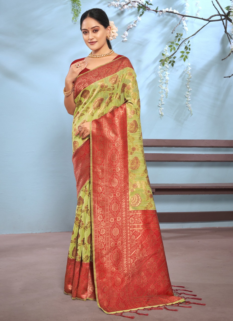 sangam print vasu pujya vol 5 cotton decent look saree catlog