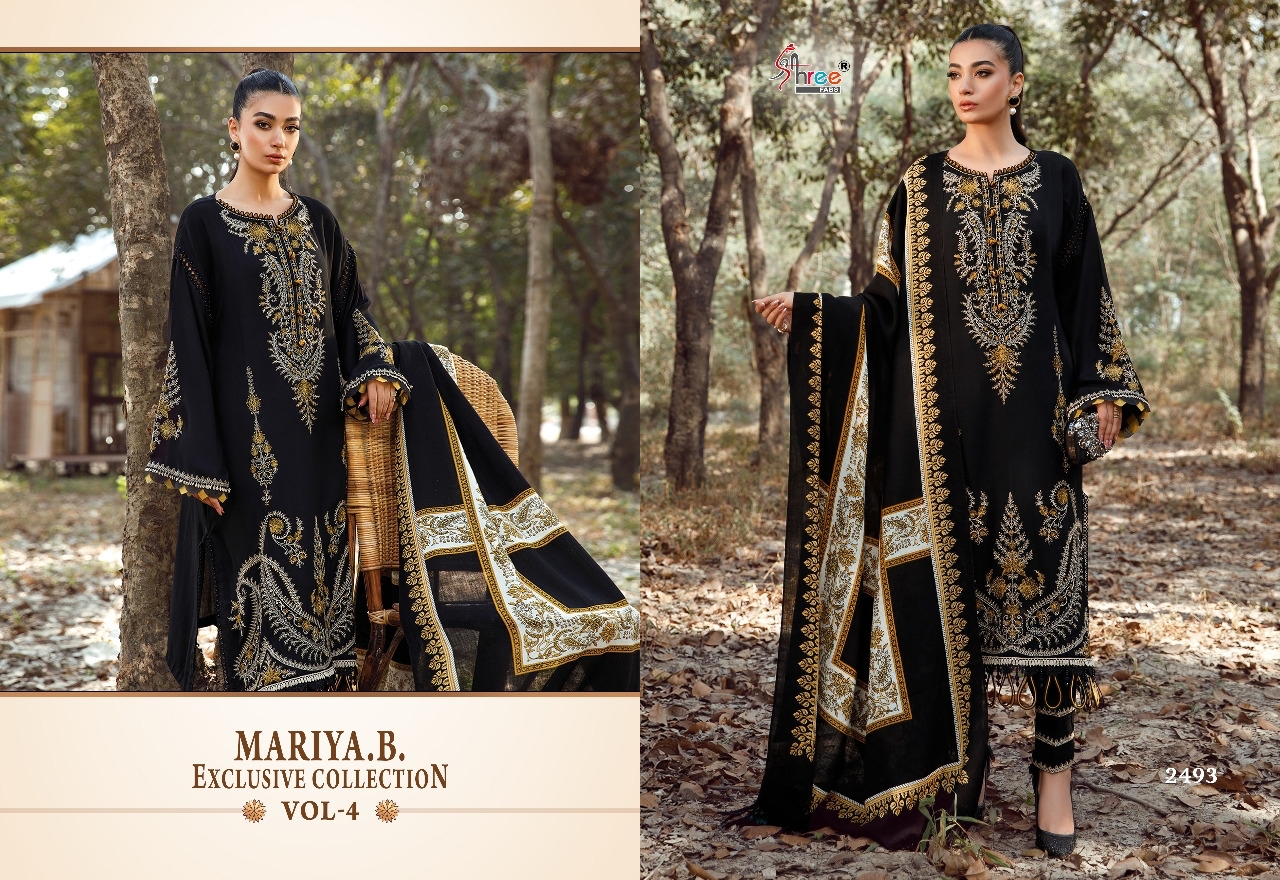 shree fab maria b exclusive collection vol 4 reyon elegant salwar suit with cotton dupatta catalog