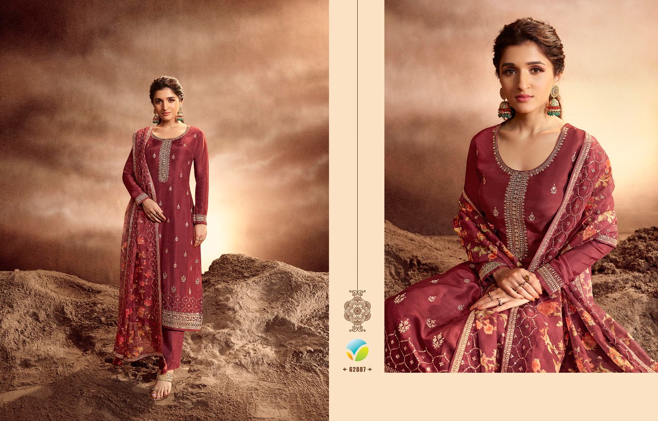 vinay fashion kaseesh Aashna dola decent embroidery look salwar suit catalog