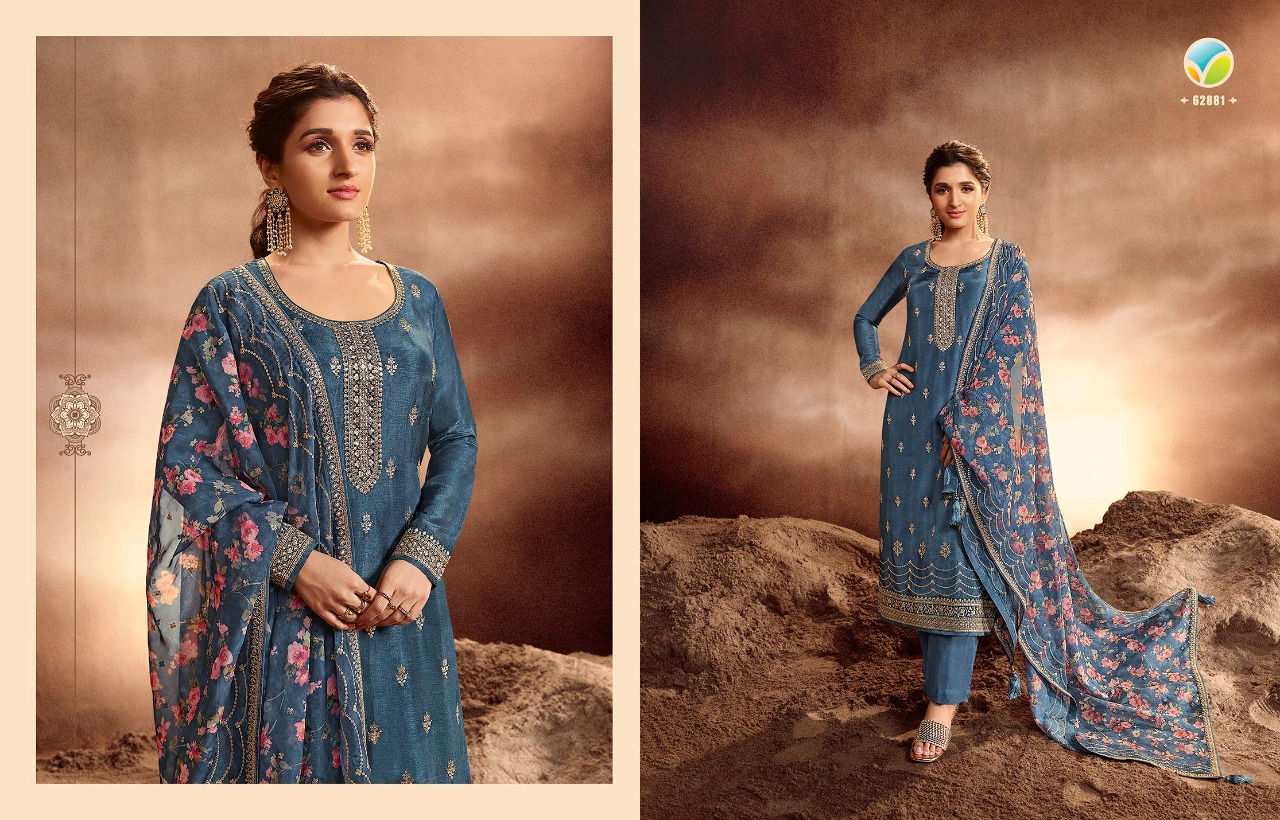 vinay fashion kaseesh Aashna dola decent embroidery look salwar suit catalog