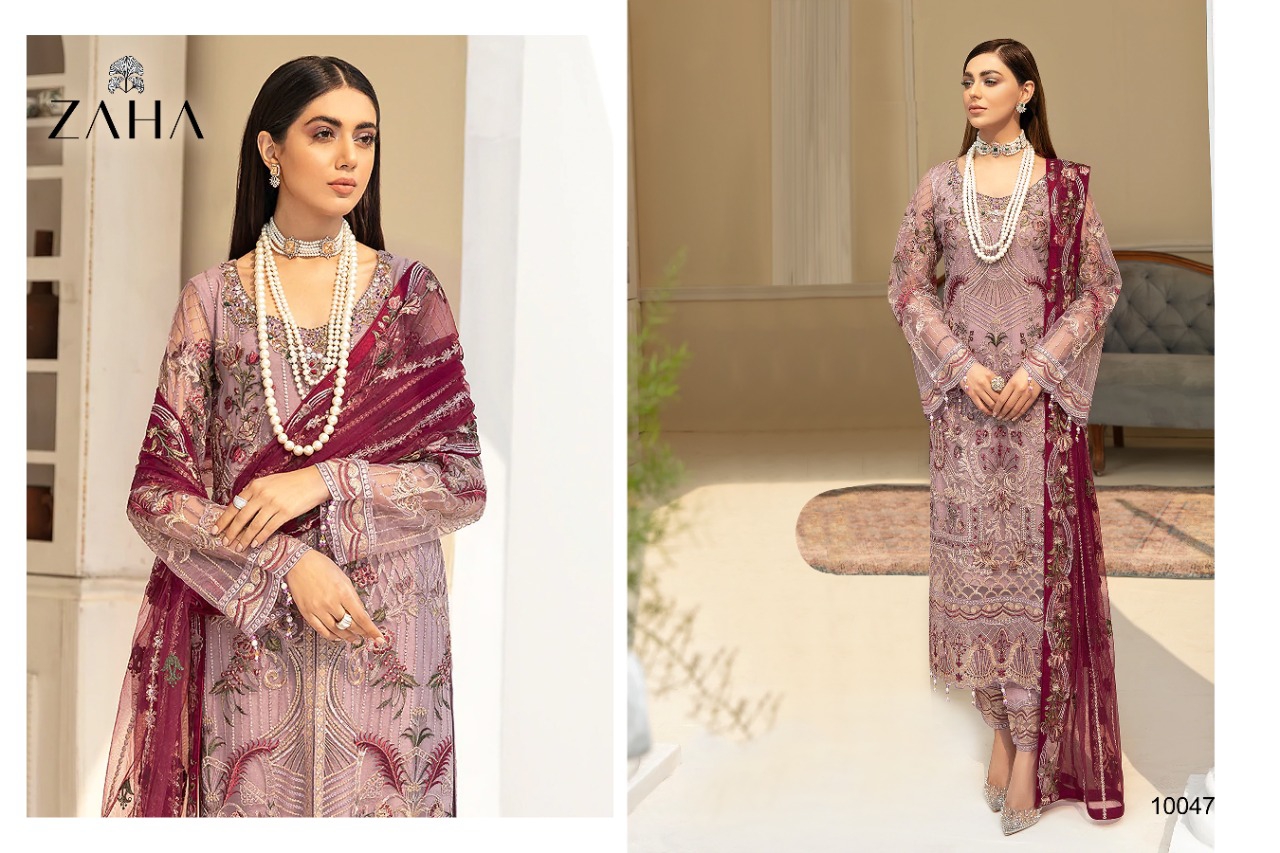 zaha nabia vol 2 georgette elegant salwar suit catalog