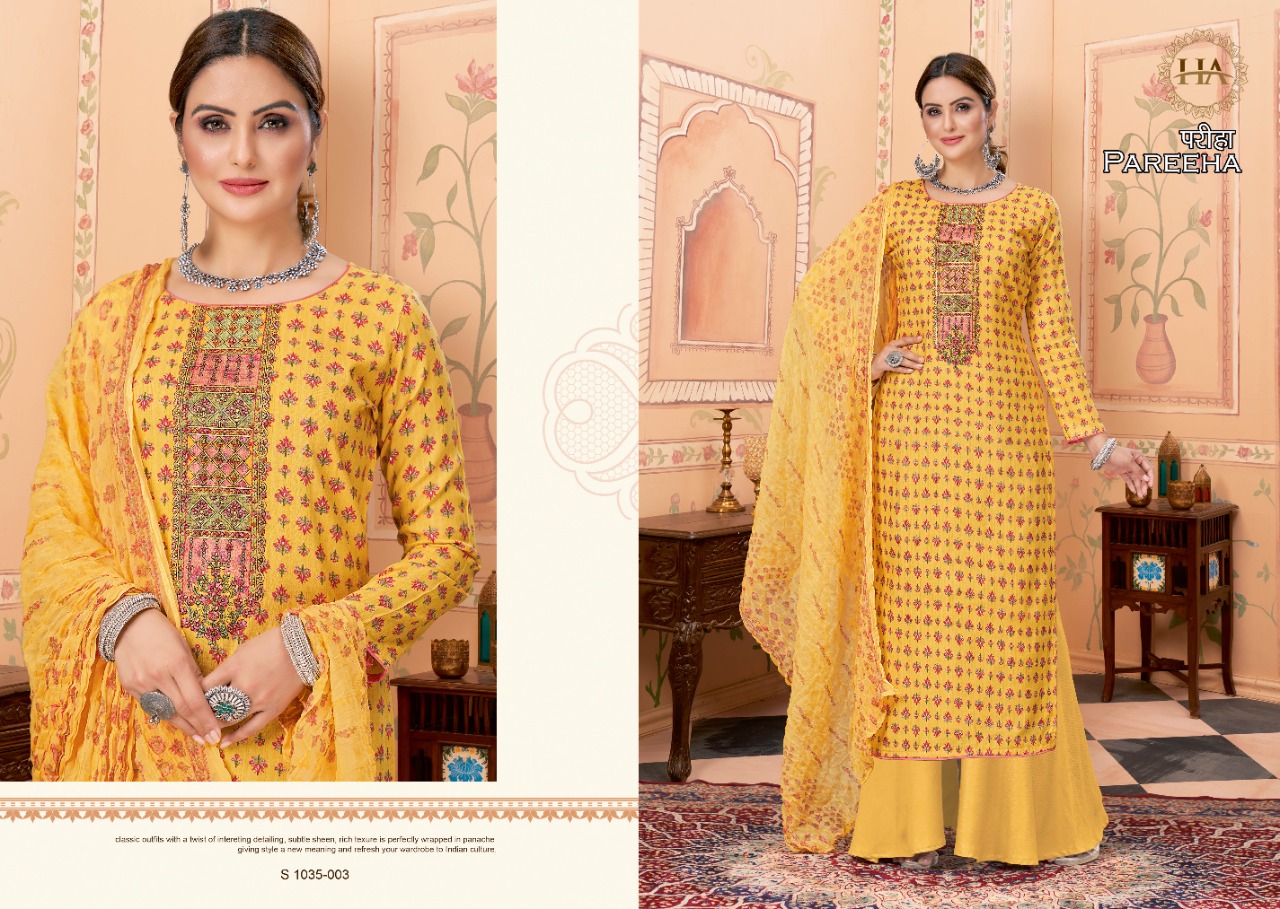 alok suit harshini pareeha viscose rayon exclusive look salwar suit catalog