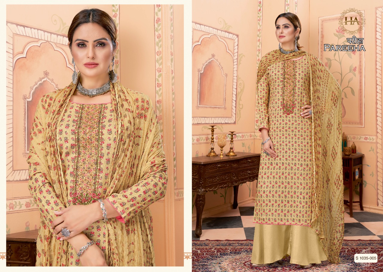 alok suit harshini pareeha viscose rayon exclusive look salwar suit catalog