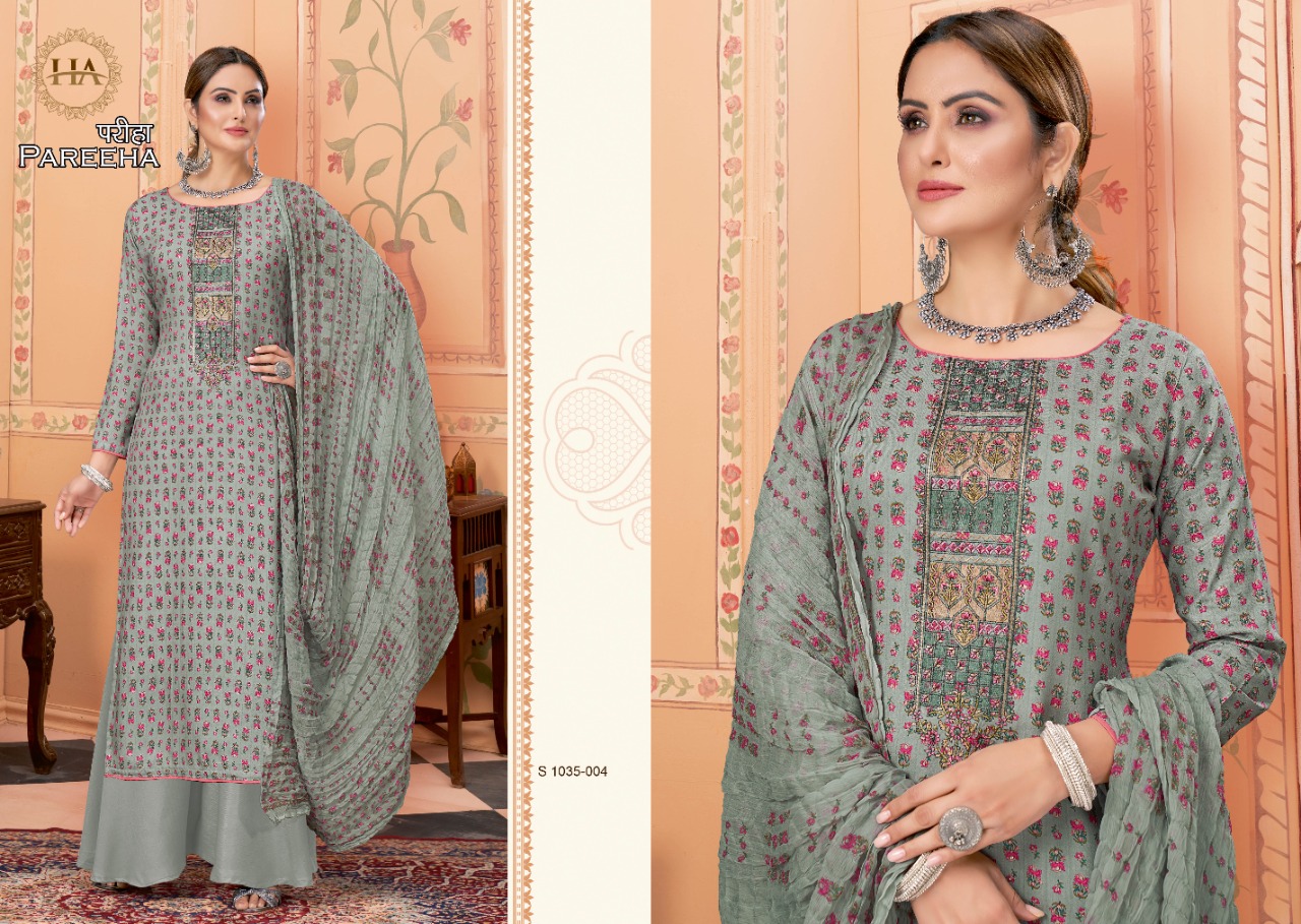 alok suit harshini pareeha viscose rayon exclusive look salwar suit catalog