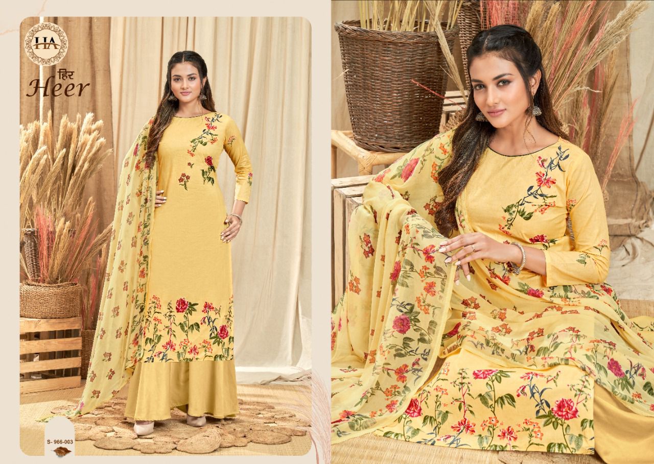 alok suit harshit fashion heer Fine Cambric attrective print salwar suit catalog