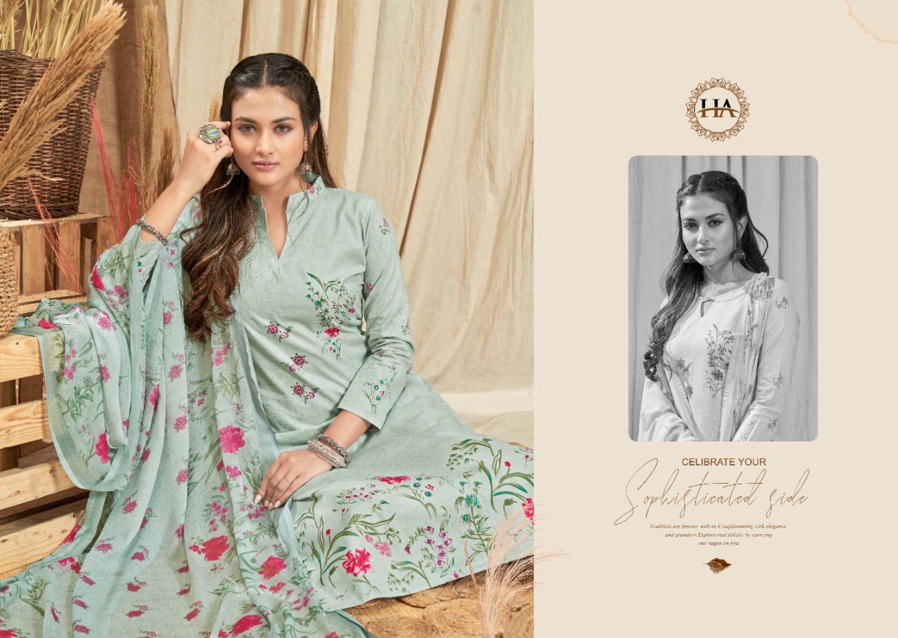 alok suit harshit fashion heer Fine Cambric attrective print salwar suit catalog