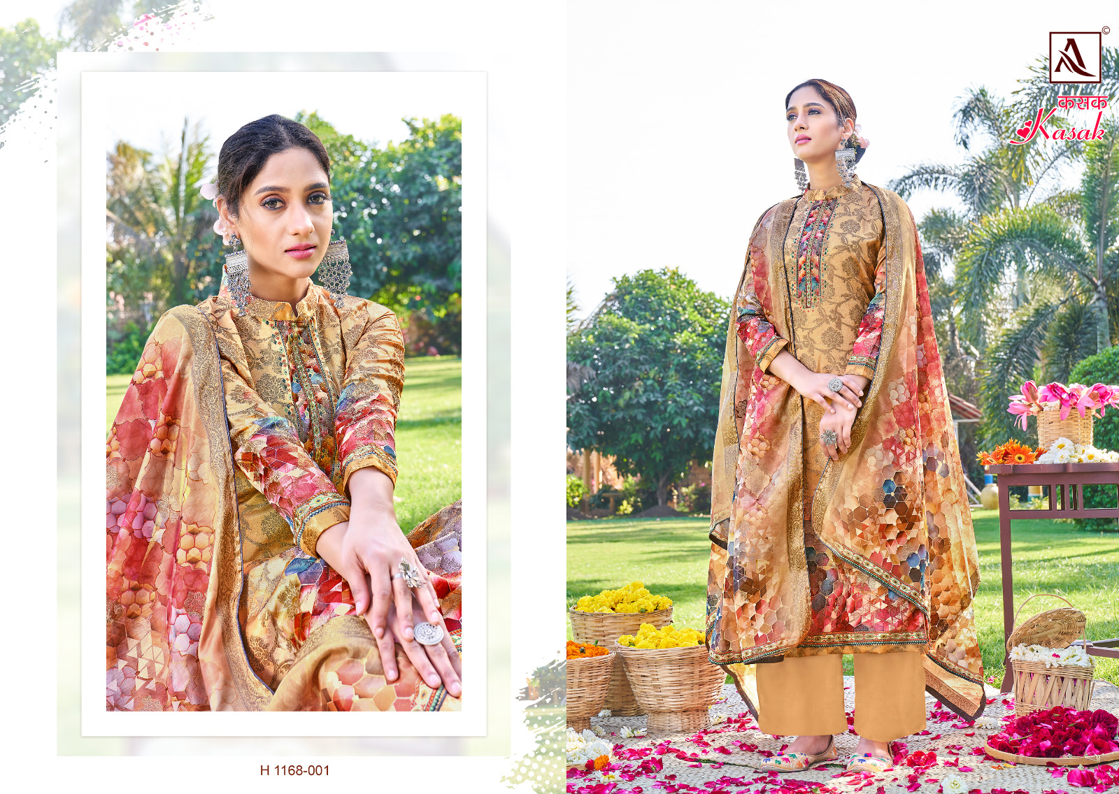 alok suit kasak Banarasi Dola Jacquard gorgeous look salwar suit catalog