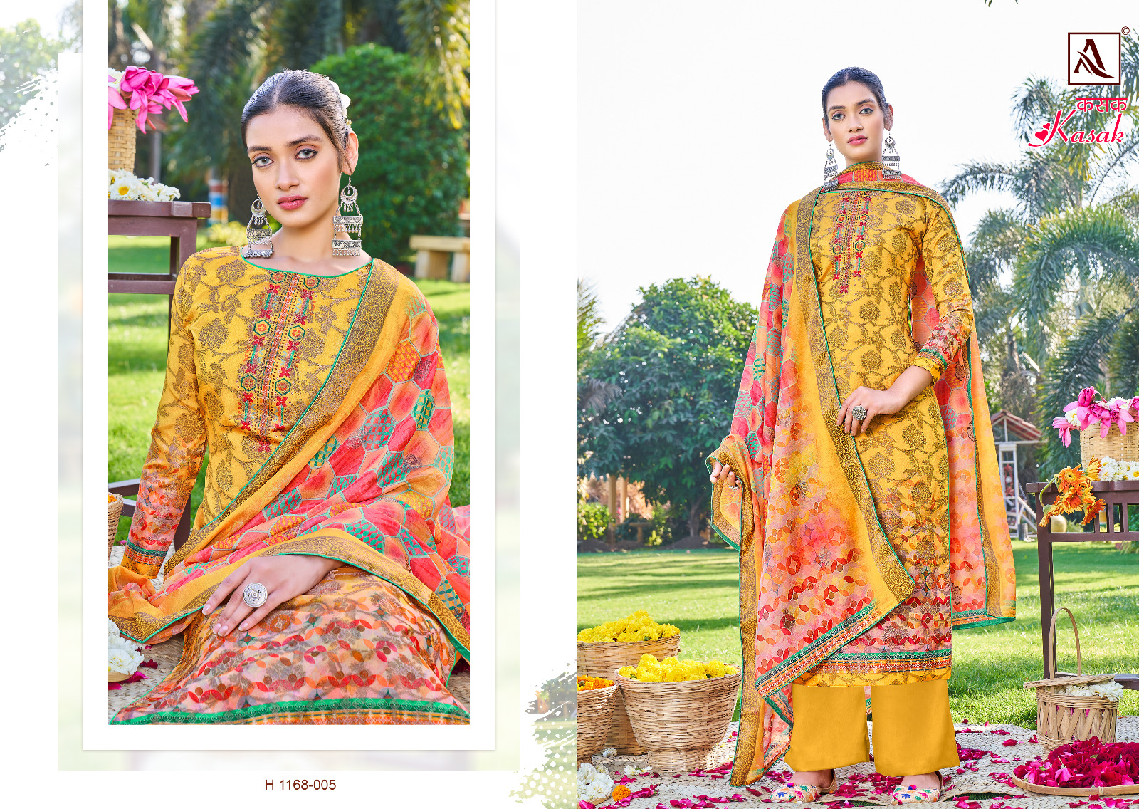 alok suit kasak Banarasi Dola Jacquard gorgeous look salwar suit catalog