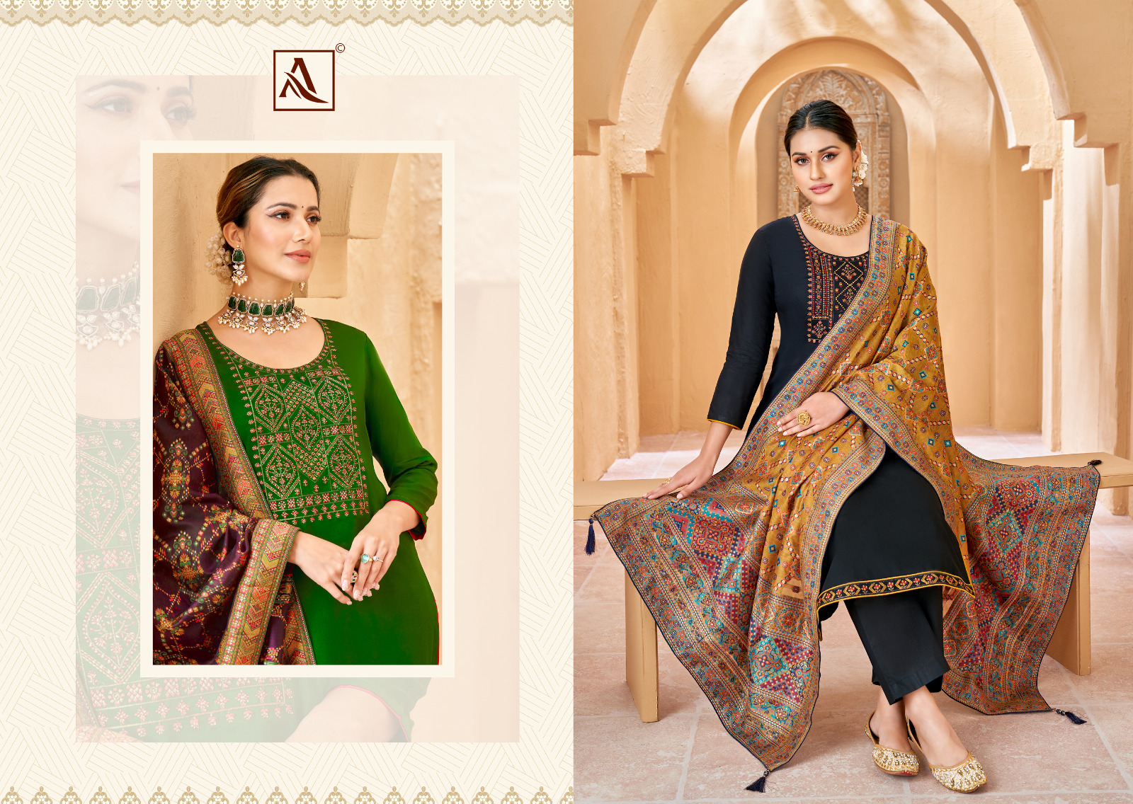 alok suit meera 8 zam cotton catchy look salwar suit catalog