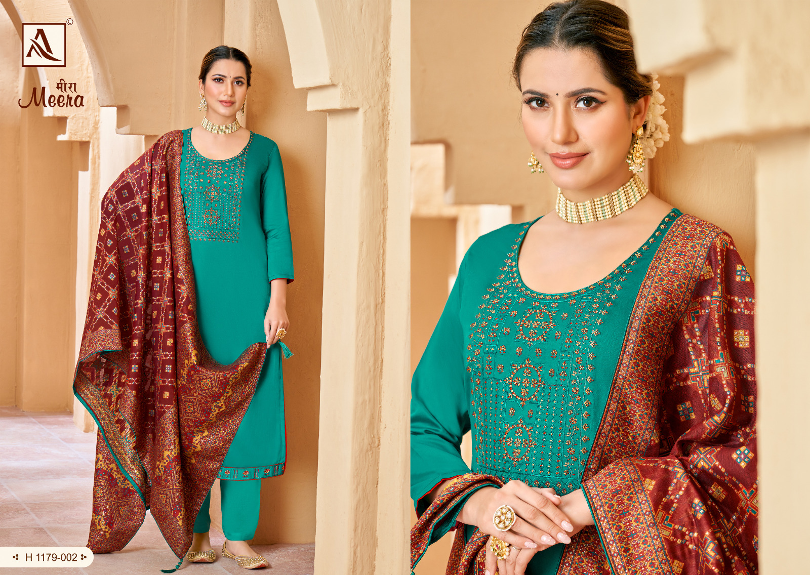 alok suit meera 8 zam cotton catchy look salwar suit catalog