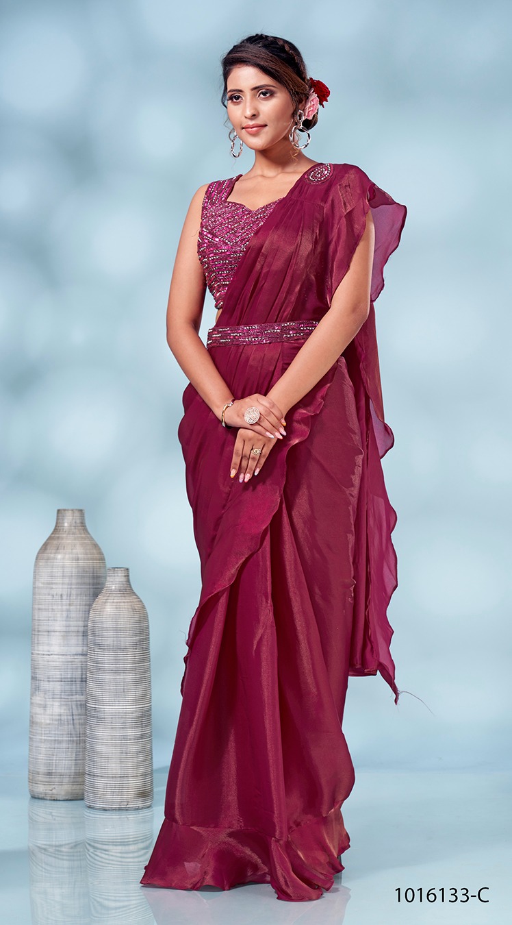 amoha trendz d no 1016133 tom silk gorgeous look saree catalog