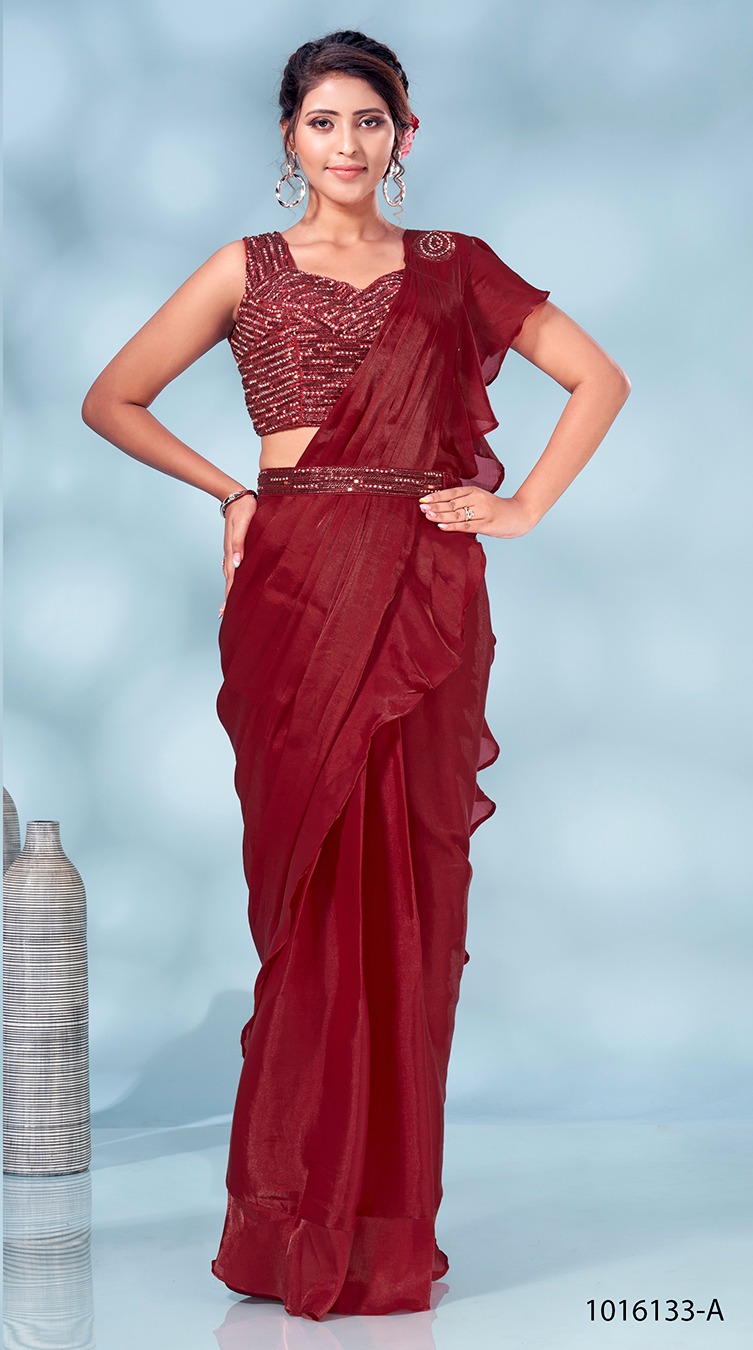 amoha trendz d no 1016133 tom silk gorgeous look saree catalog