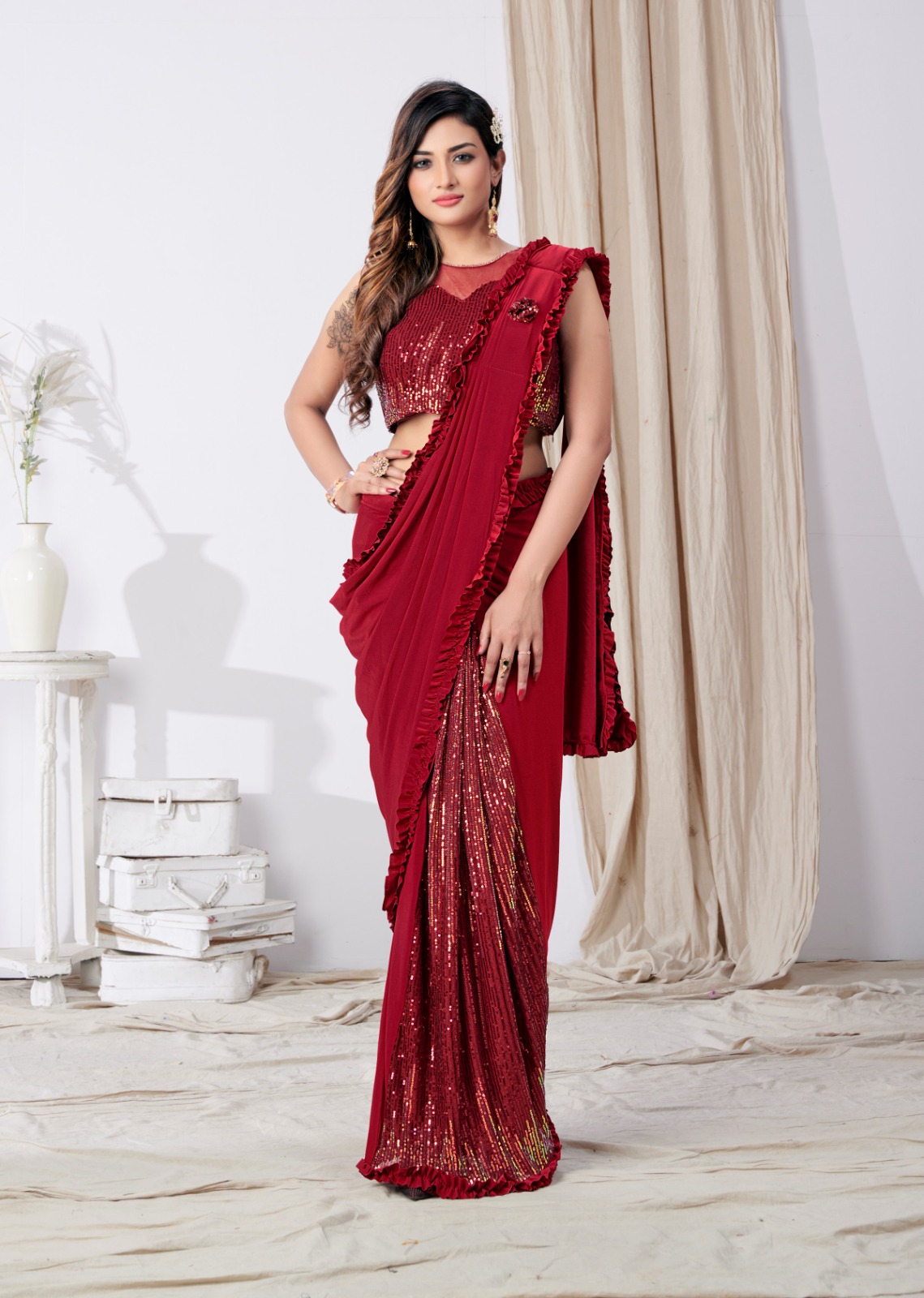 amoha trendz d no 101790 imported decent look saree catalog